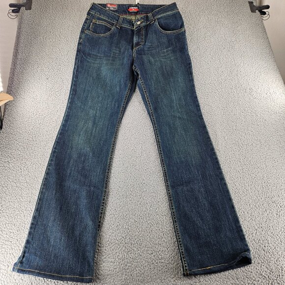 Bulwark FR Jeans Women 10 33x33 Blue High Rise Straight Flame Resistant Curvy - Picture 1 of 16